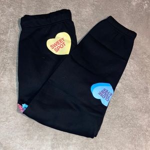 NWOT Kim Petras candy hearts sweatpants